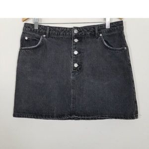 Topshop Button Fly Denim Skirts Size 12